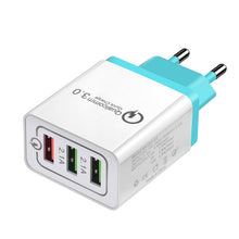 Load image into Gallery viewer, Universal 18 W USB Quick charge 3.0 5V 3A for Iphone 7 8  EU US Plug Mobile Phone Fast charger charging for Samsug s8 s9 Huawei