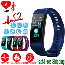 Load image into Gallery viewer, Smart Watch Sports Fitness Activity Heart Rate Tracker Blood Pressure wristband IP67 Waterproof band Pedometer for IOS Android