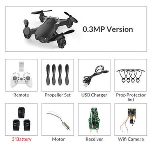 Eachine E61/E61hw Mini Drone With/Without HD Camera High Hold Mode RC Quadcopter RTF WiFi FPV Foldable RC Drone