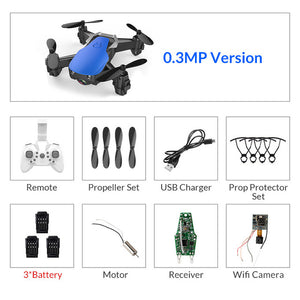 Eachine E61/E61hw Mini Drone With/Without HD Camera High Hold Mode RC Quadcopter RTF WiFi FPV Foldable RC Drone