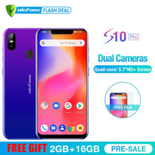 Load image into Gallery viewer, Ulefone S10 Pro Mobile Phone Android 8.1 5.7 inch MT6739WA Quad Core 2GB RAM 16GB ROM 16MP+5MP Rear Dual Camera 4G Smartphone