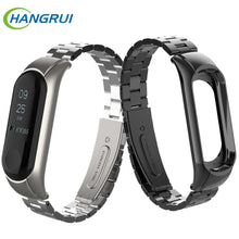 Load image into Gallery viewer, Stainless steel wrist strap for xiaomi mi band 3 metal watch band smart bracelet miband 3 belt replaceable watch straps mi 3