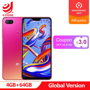 Original Global Version Xiaomi Mi 8 Lite 4GB 64GB 6.26" 19:9 Full Screen Mi8 Lite Snapdragon 660AIE Octa Core 24MP Front Camera