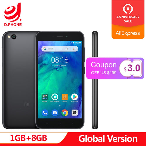Original Global Version Xiaomi Redmi GO 1GB 8GB Phone Snapdragon 425 Quad Core 5.0