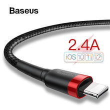 Load image into Gallery viewer, Baseus Classic USB Cable for iPhone xs max Charger USB Data Cable for iPhone X 8 6 6s 2.4A USB Charging Cable Phone Cord Adapter