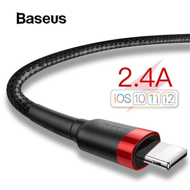 Baseus Classic USB Cable for iPhone xs max Charger USB Data Cable for iPhone X 8 6 6s 2.4A USB Charging Cable Phone Cord Adapter