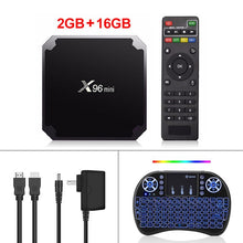 Load image into Gallery viewer, VONTAR X96 mini Android TV BOX X96mini Android 7.1 Smart TV Box 2GB 16GB Amlogic S905W Quad Core 2.4GHz WiFi Set top box 1GB8GB