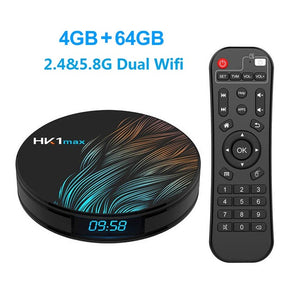 HK1 Max Smart TV Box Android 9.0 4GB 64GB RK3328 1080p 4K Wifi Google Play Netflix Set top Box Media Player Android Box 9.0