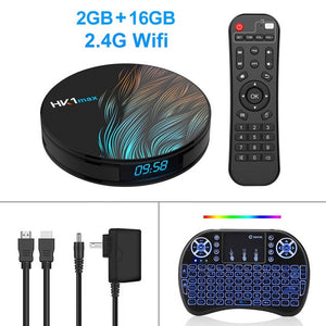 HK1 Max Smart TV Box Android 9.0 4GB 64GB RK3328 1080p 4K Wifi Google Play Netflix Set top Box Media Player Android Box 9.0