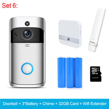 Load image into Gallery viewer, ZWN Smart Wireless Wifi Video Doorbell Intercom 720P Phone Call Door Bell Camera Infrared Remote Record Home Security Monitoring